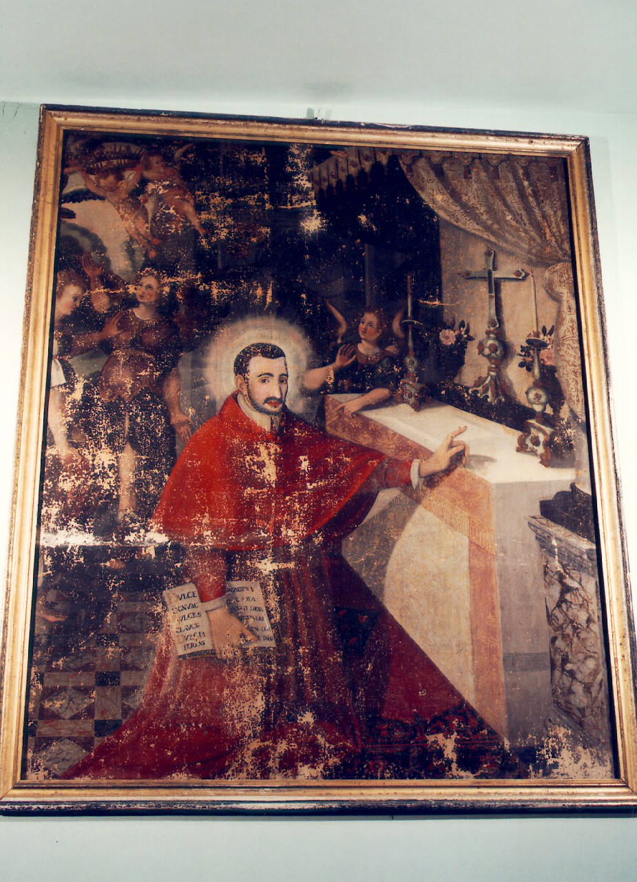 San Carlo Borromeo (dipinto) - ambito siciliano (Seconda metà sec. XVII)