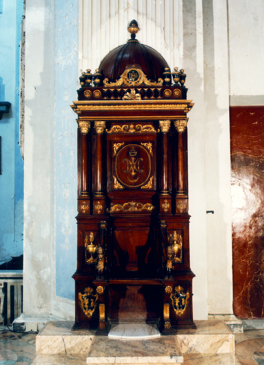 sedia del celebrante - produzione siciliana (Prima metà sec. XIX)