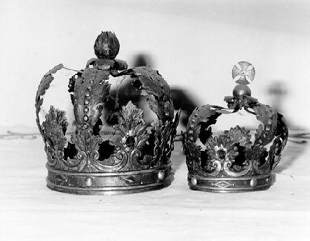 corona da statua, serie - bottega italiana (sec. XVIII)