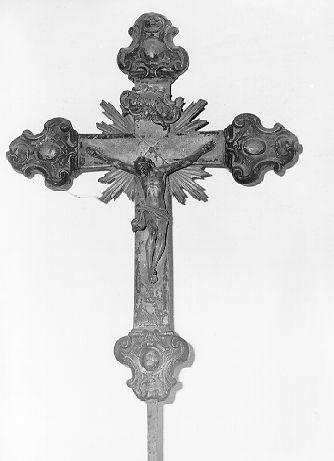 croce processionale - bottega italiana (sec. XVIII)