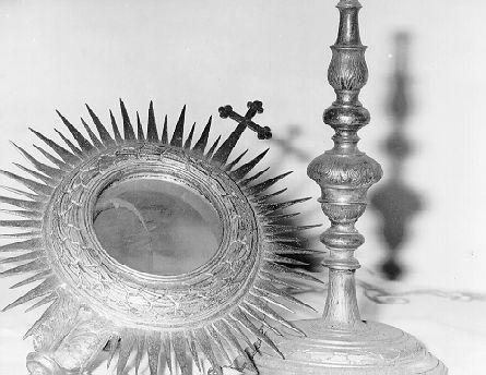 ostensorio - a raggiera - bottega italiana (sec. XVII)