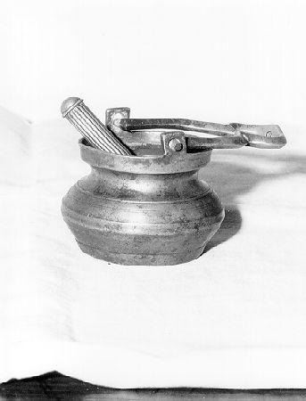 secchiello per l'acqua benedetta - bottega italiana (secc. XVIII/ XIX)