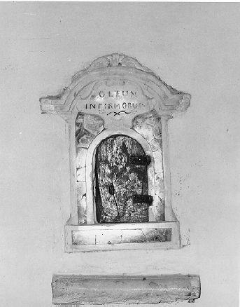 armadietto per oli santi - bottega italiana (sec. XVIII)