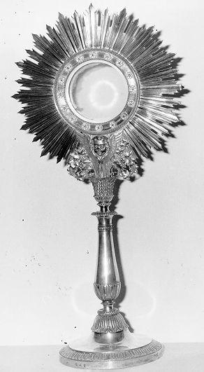 ostensorio - a raggiera - bottega italiana (sec. XIX)