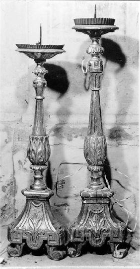 candeliere, serie - bottega toscana (sec. XVIII)