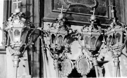 lanterna processionale, serie - bottega italiana (sec. XVIII)