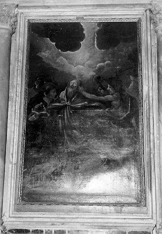 MARTIRIO DI SAN CECCARDO (dipinto) di Borzone Luciano (sec. XVII)
