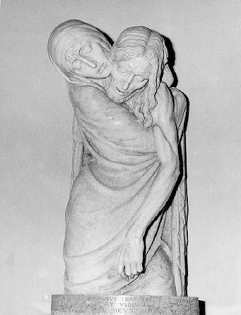 Pietà (scultura) di Novelli S. B (attribuito) (sec. XIX)