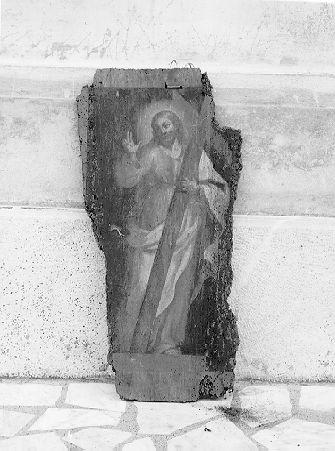 CRISTO BENEDICENTE (dipinto, elemento d'insieme) - ambito toscano (sec. XVII)