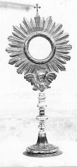 ostensorio - bottega italiana (sec. XVII)