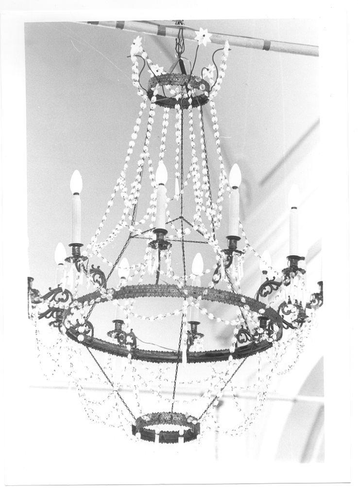 lampadario - bottega italiana (secc. XVIII/ XIX)