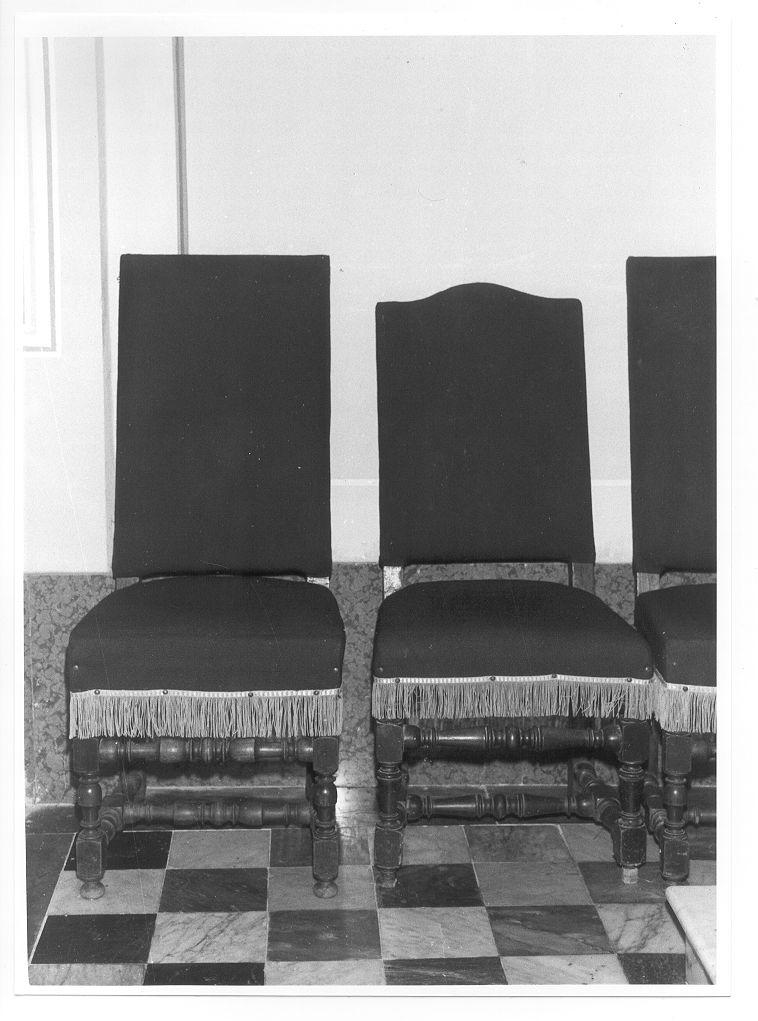 sedia, serie - ambito lunigianese (sec. XVII)