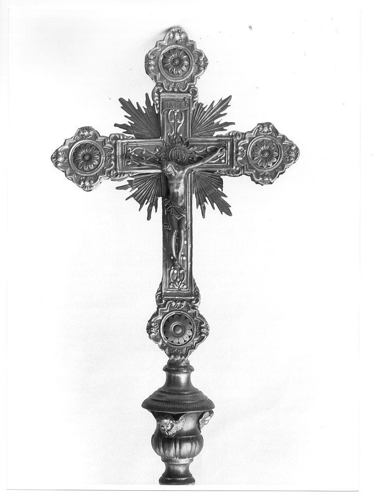 croce processionale - bottega toscana (secc. XVIII/ XIX)