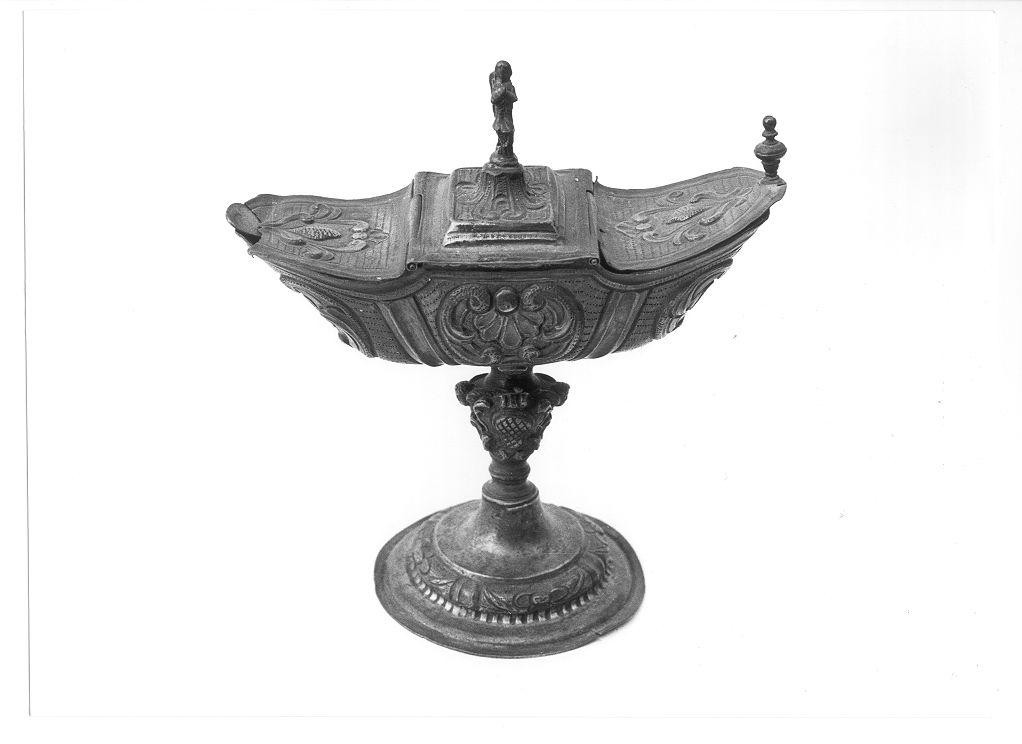 navicella portaincenso - bottega toscana (sec. XVIII)