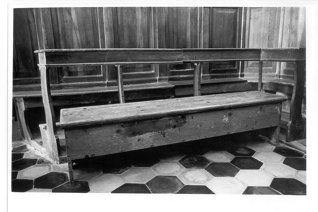 cassapanca - ambito lunigianese (secc. XVIII/ XIX)