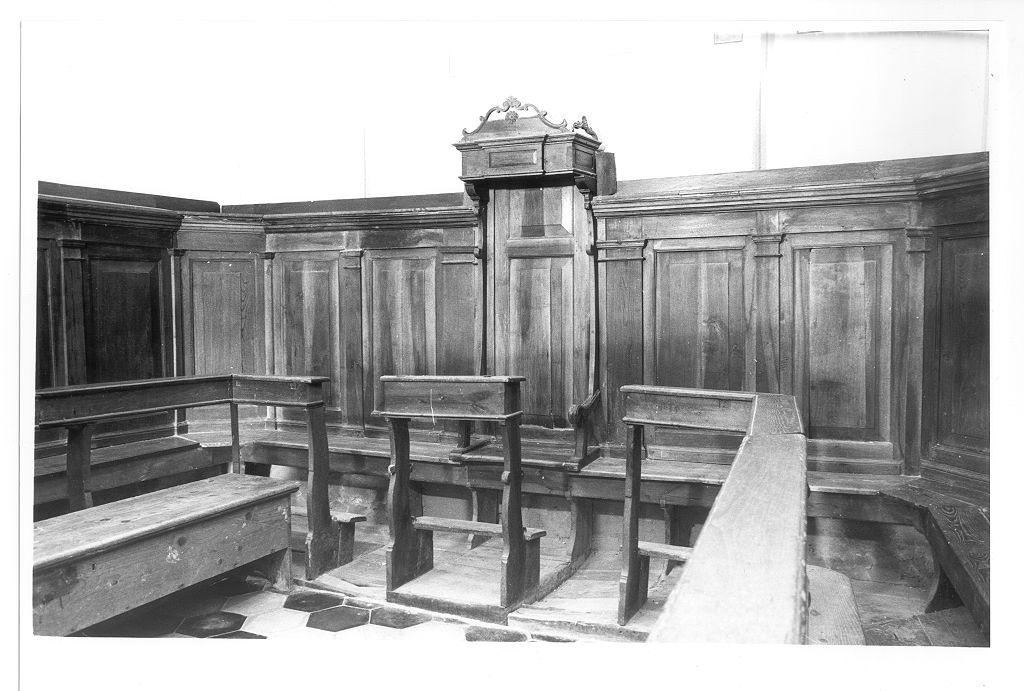 stalli del coro - ambito lunigianese (sec. XVII)