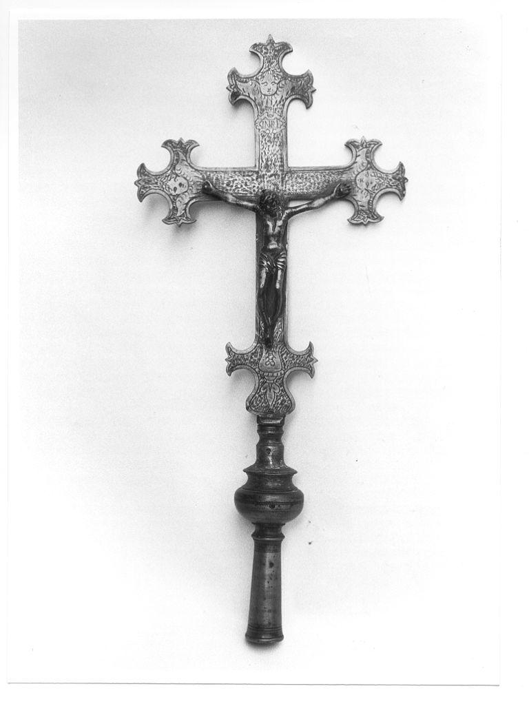 croce processionale - bottega toscana (sec. XIX)