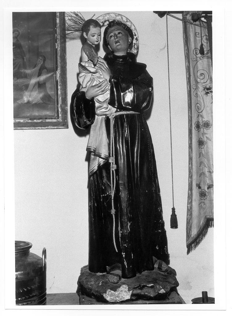 Sant'Antonio da Padova con il bambino (statua) - bottega italiana (fine/inizio secc. XIX/ XX)