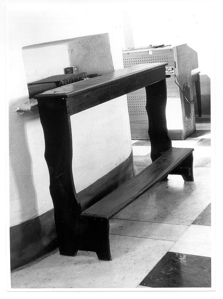 inginocchiatoio - ambito lunigianese (secc. XIX/ XX)