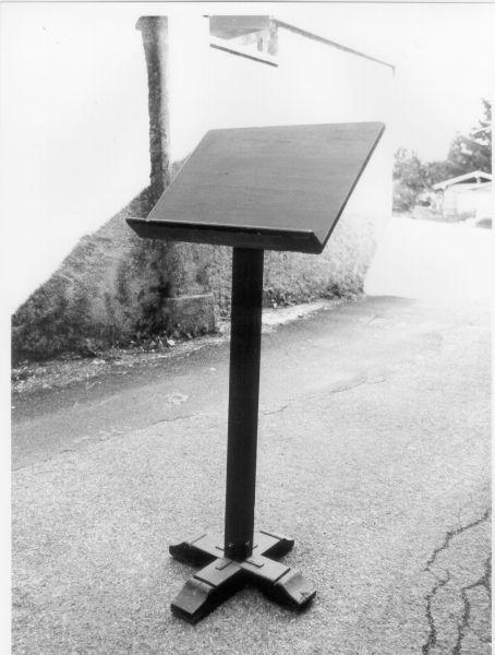 leggio a piede - ambito lunigianese (fine sec. XIX)