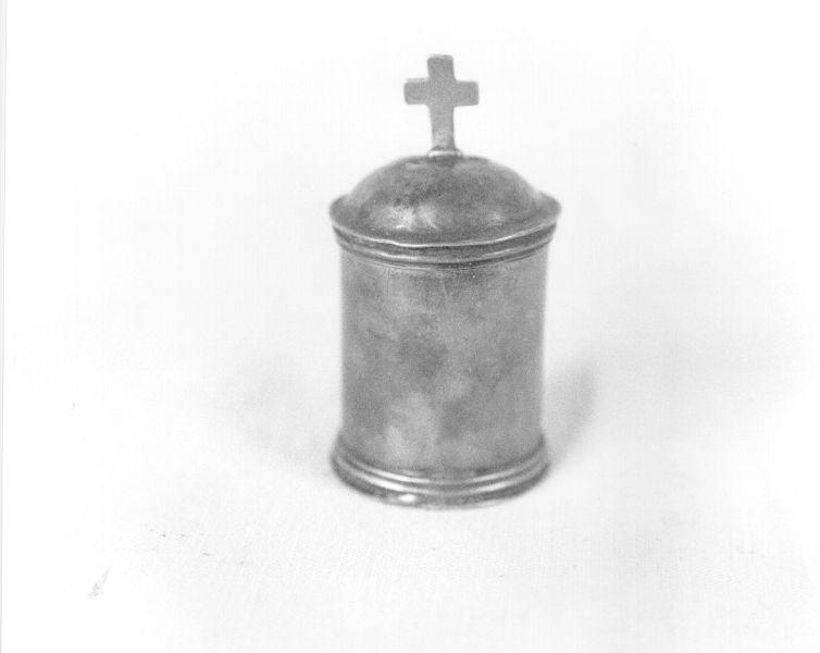 custodia - di vasetti per oli santi - ambito lunigianese (sec. XVIII)