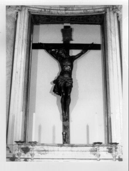 Cristo crocifisso (crocifisso) di Giacobbi Giuseppe (sec. XVIII)