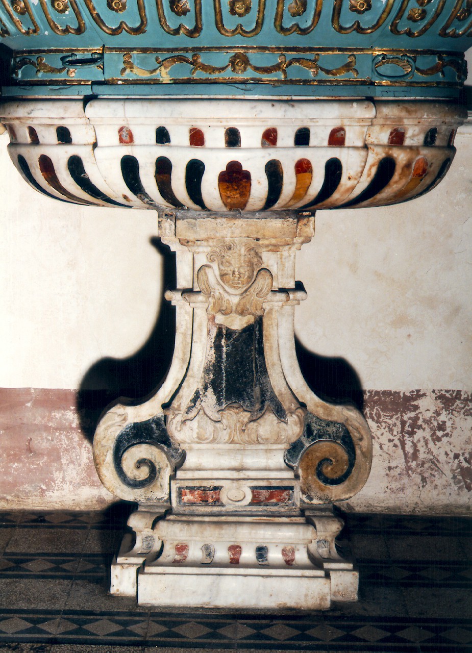 fonte battesimale - ambito siciliano (Seconda metà sec. XVIII)