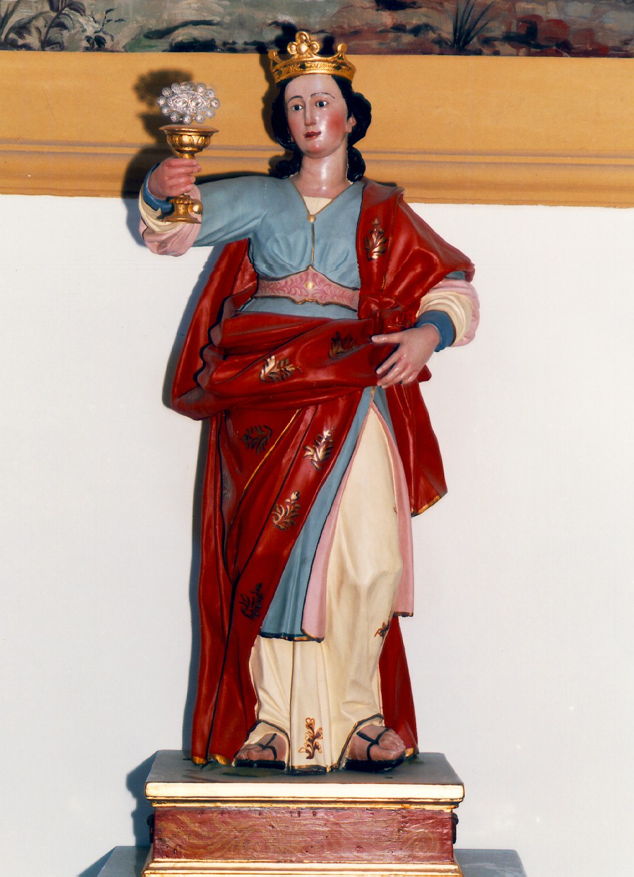 Santa Lucia (statua processionale) - ambito siciliano (Seconda metà sec. XVIII)