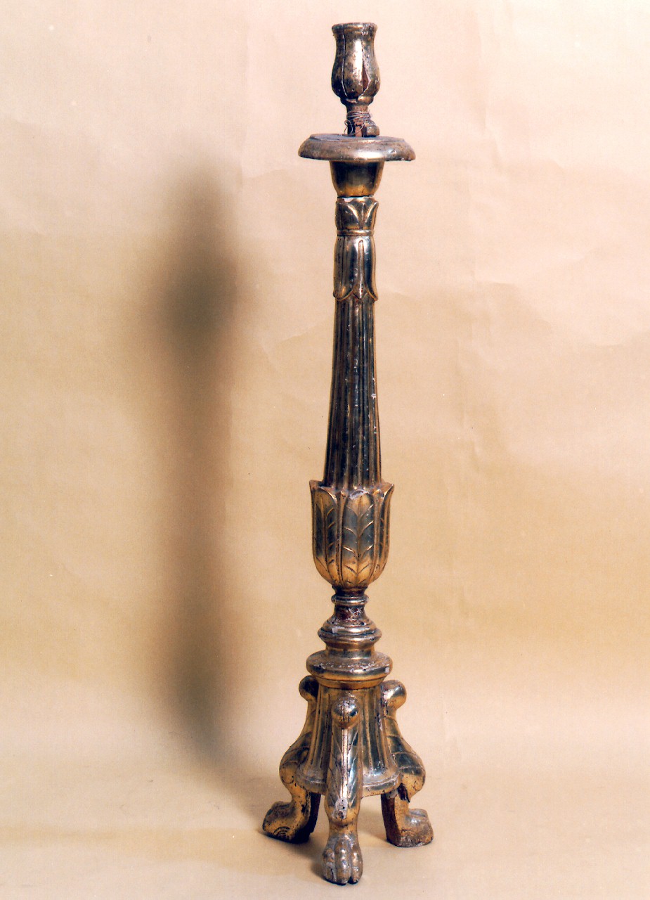 candelabro d'altare, serie - produzione siciliana (Fine/inizio secc. XVIII/ XIX)