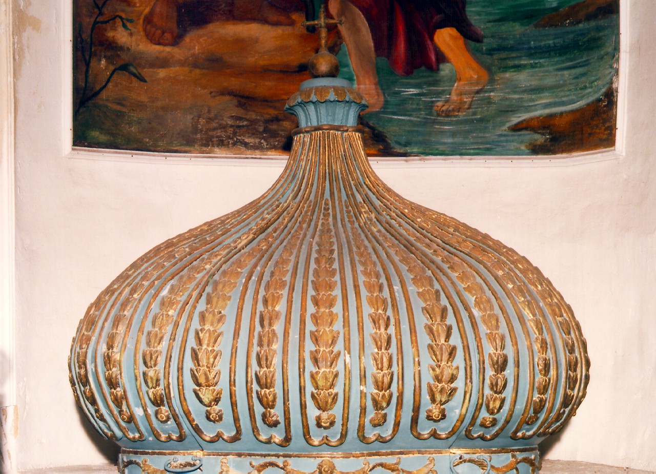 coprifonte - produzione siciliana (Fine/inizio secc. XVIII/ XIX)