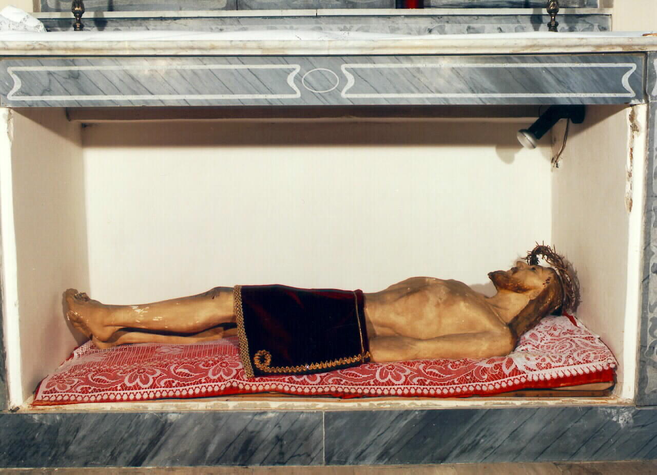 Cristo morto (statua) - ambito siciliano (Seconda metà sec. XIX)