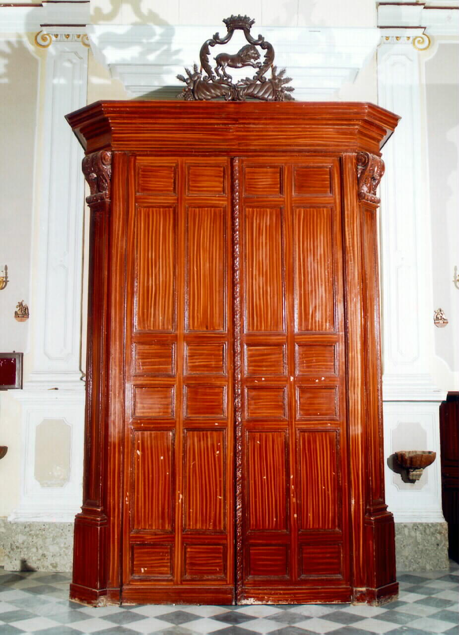 antiporta - produzione siciliana (Prima metà sec. XIX)