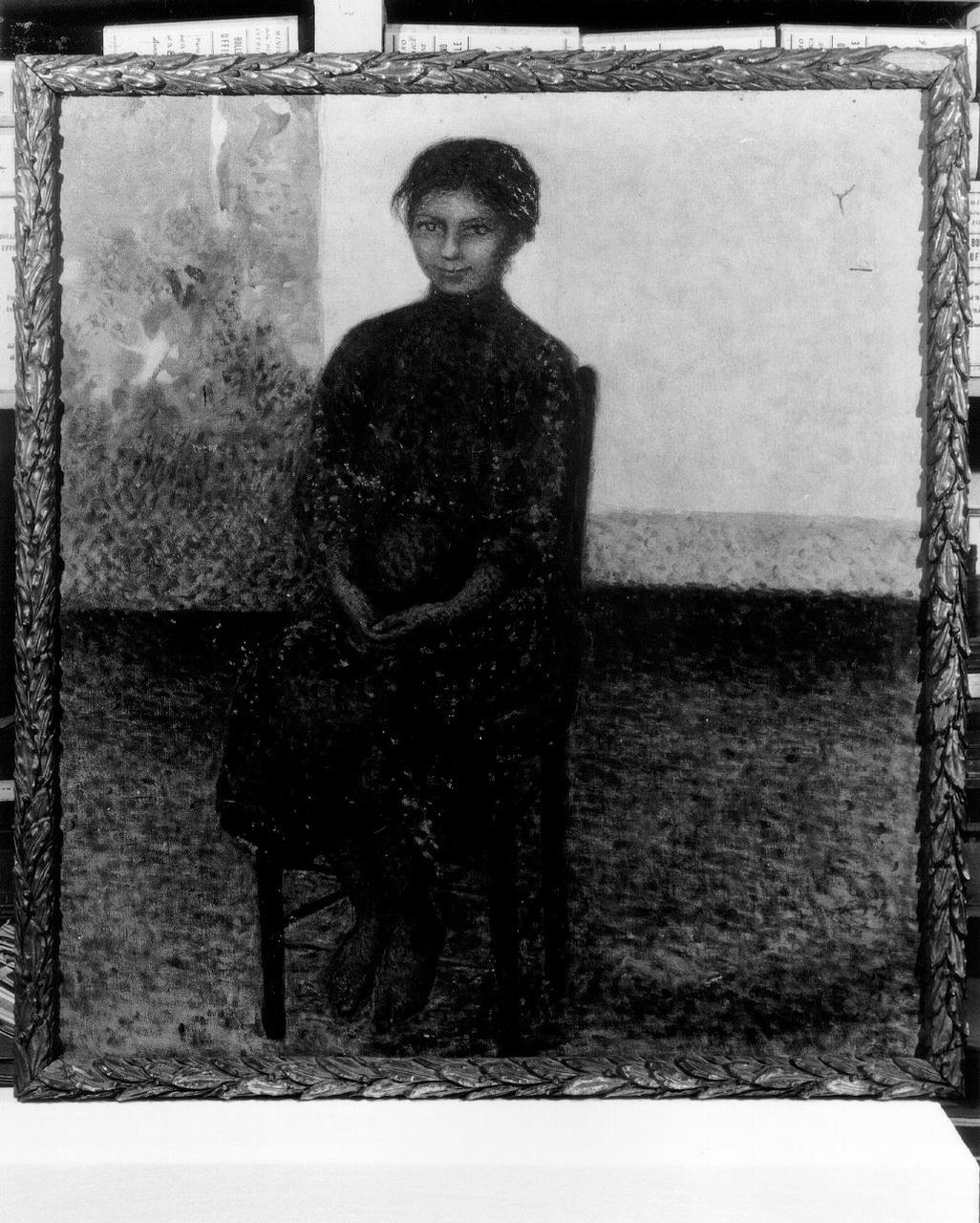 RITRATTO DI BAMBINA (dipinto) di Cristiani Giuseppina (primo quarto sec. XX)