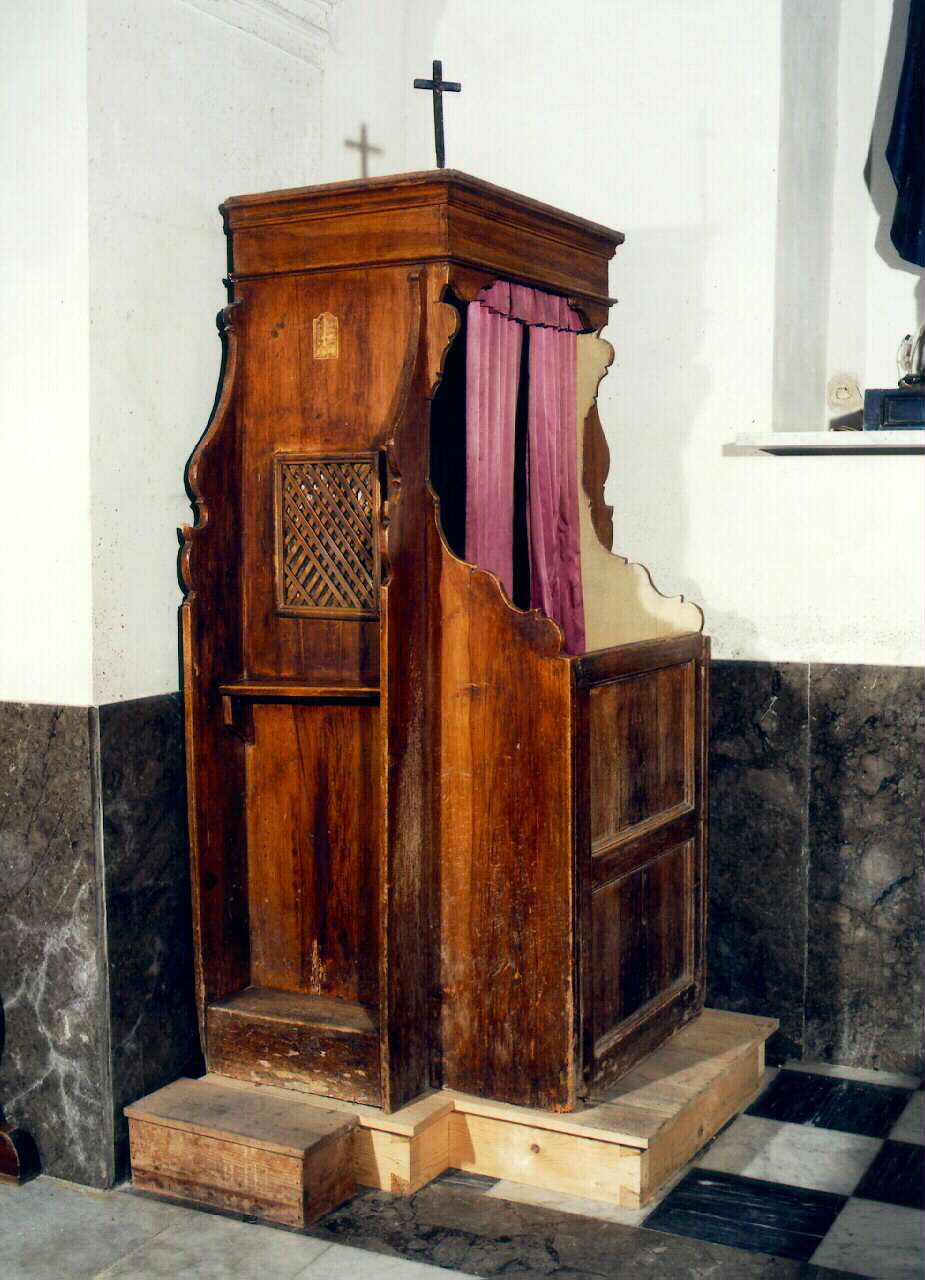 confessionale - produzione siciliana (Seconda metà sec. XIX)