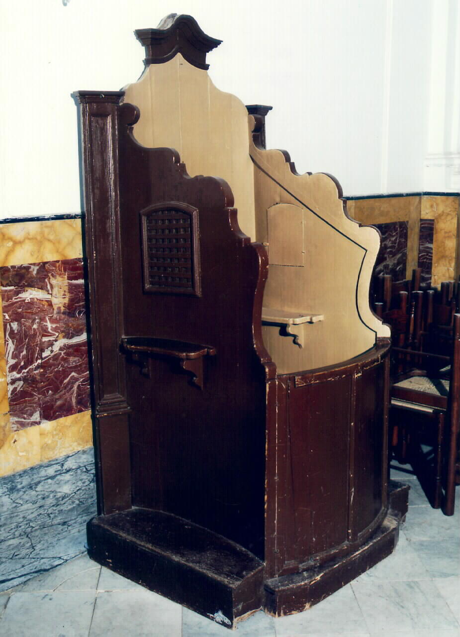 confessionale, serie - produzione siciliana (Seconda metà sec. XVIII)