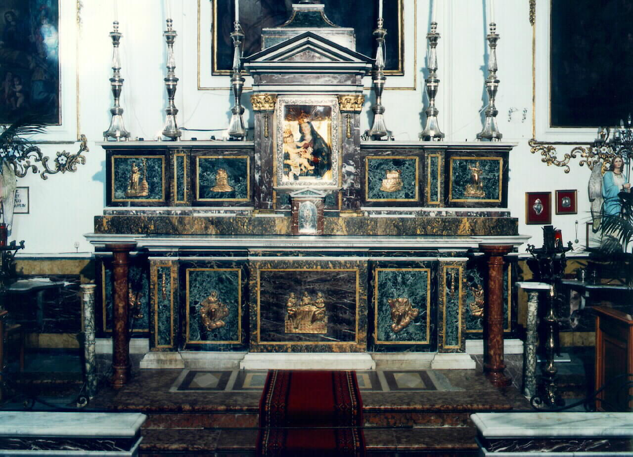 altare maggiore - ambito siciliano (Seconda metà sec. XIX)