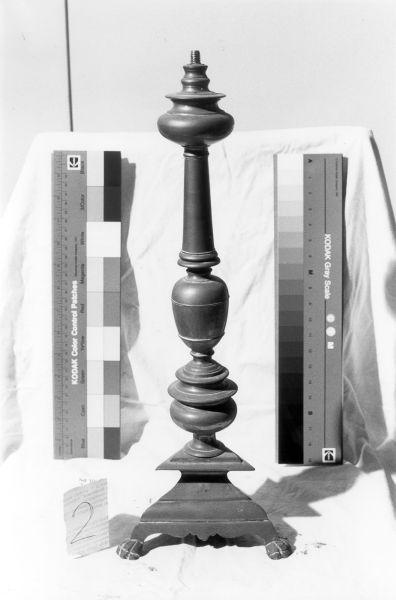 candeliere d'altare, serie - bottega lucchese (seconda metà sec. XIX)