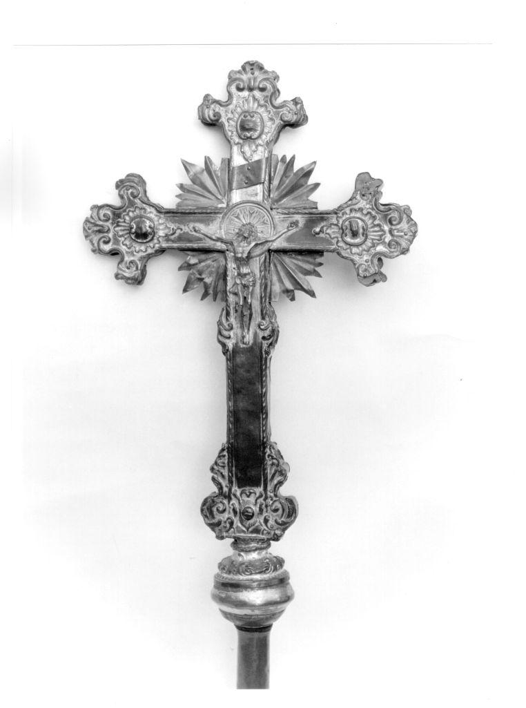 croce processionale - bottega toscana (sec. XIX)