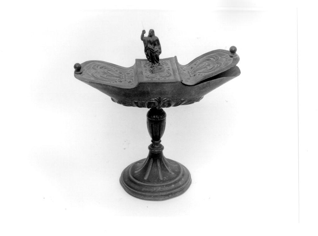 navicella portaincenso - bottega toscana (fine/inizio secc. XIX/ XX)