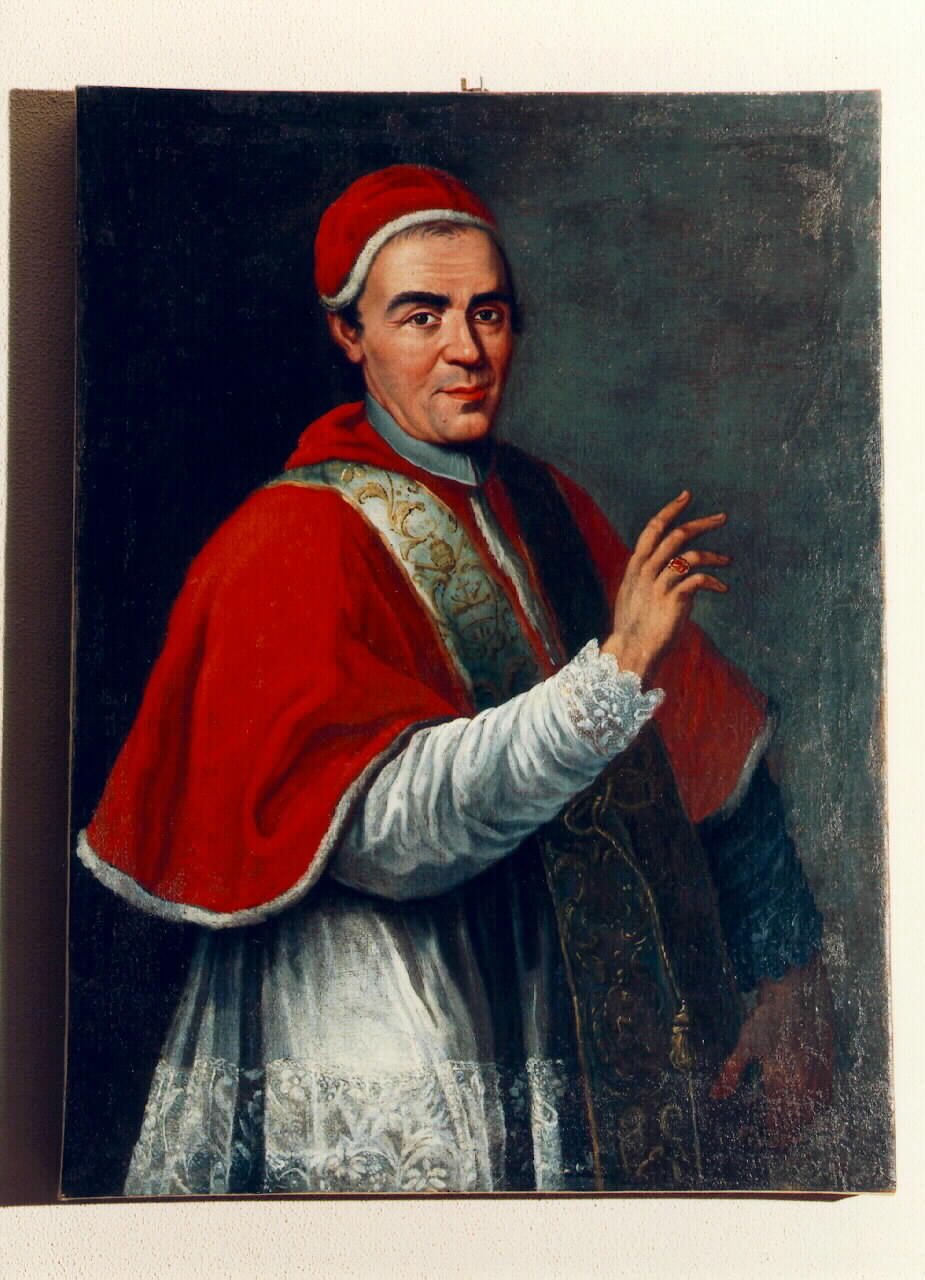 ritratto del Papa Clemente XIV (dipinto) - ambito siciliano (sec. XVIII)