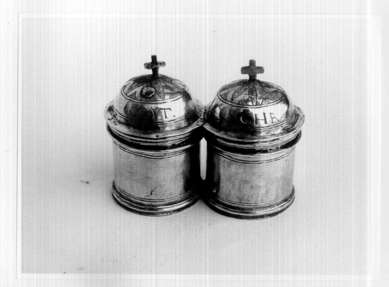 vasetti per oli santi - bottega toscana (fine/inizio secc. XIX/ XX)