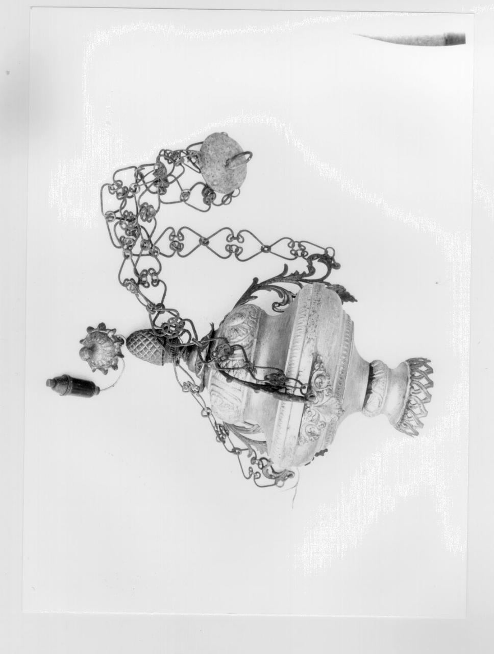 lampada pensile - bottega toscana (secc. XIX/ XX)