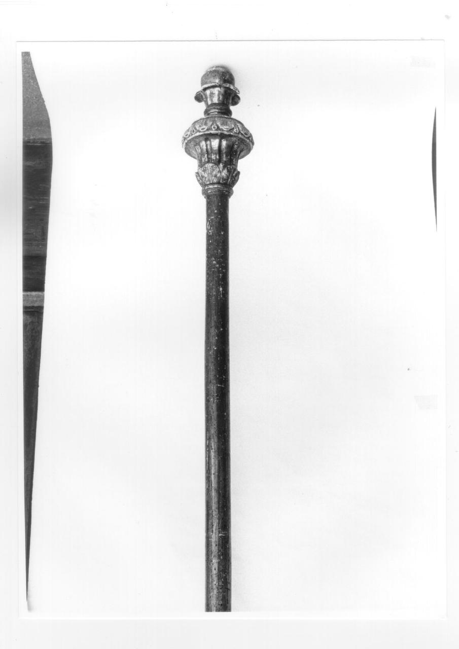 asta di baldacchino processionale, serie - ambito lunigianese (sec. XIX)