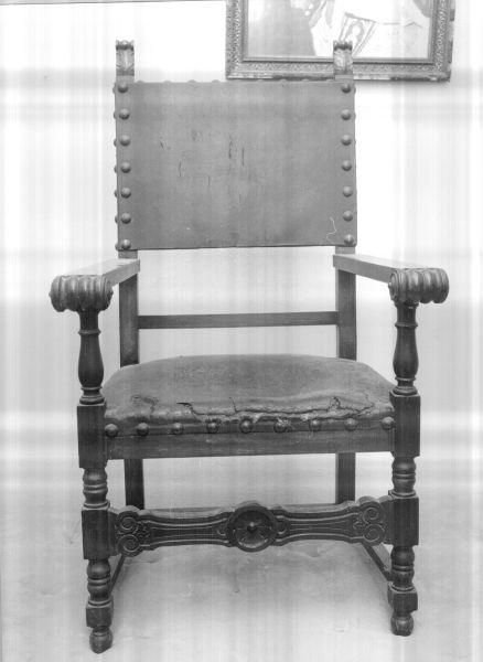 sedia - a braccioli - bottega versiliese (sec. XIX)