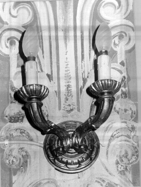 candeliere da parete, serie - bottega versiliese (fine sec. XIX)