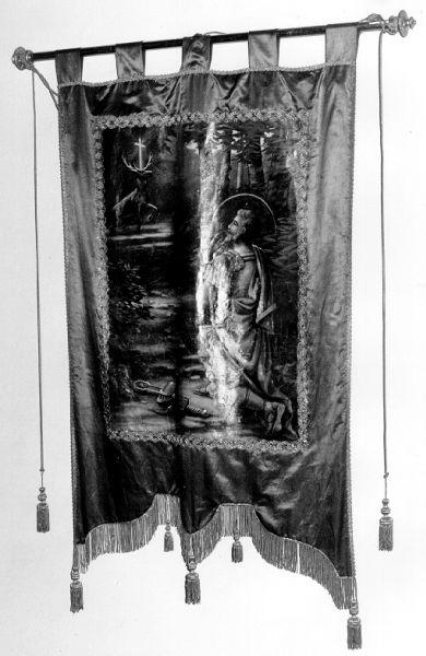 San Giovanni Battista (stendardo processionale) di Marracci Giovanni (inizio sec. XX)