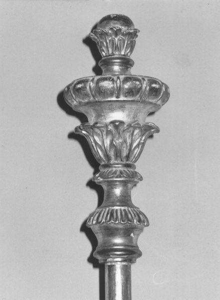 mazza processionale - bottega versiliese (metà sec. XIX)