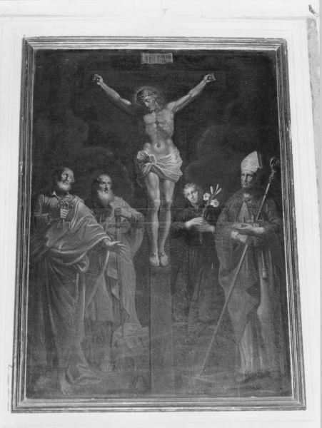 CROCIFISSIONE DI CRISTO (dipinto) - ambito italiano (fine/inizio secc. XVIII/ XIX)