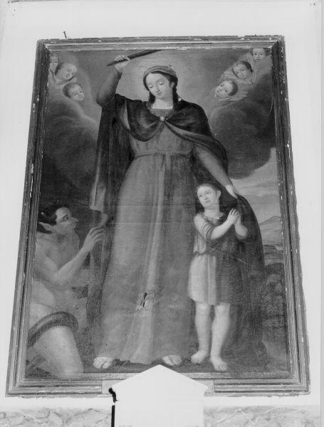 MADONNA DEL SOCCORSO (dipinto) - ambito italiano (metà sec. XIX)