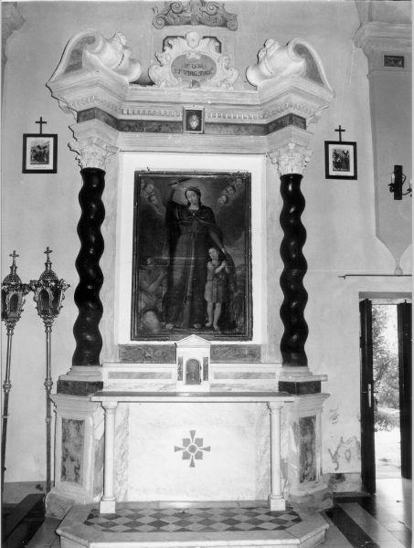 altare - bottega toscana (fine/inizio secc. XVIII/ XIX)